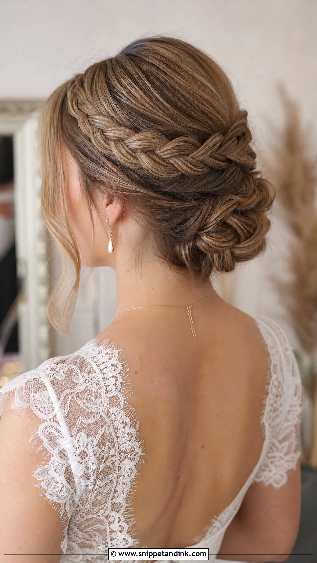Sleek Braided Updo - Snippet and Ink - 20 Sleek Wedding Updo Ideas