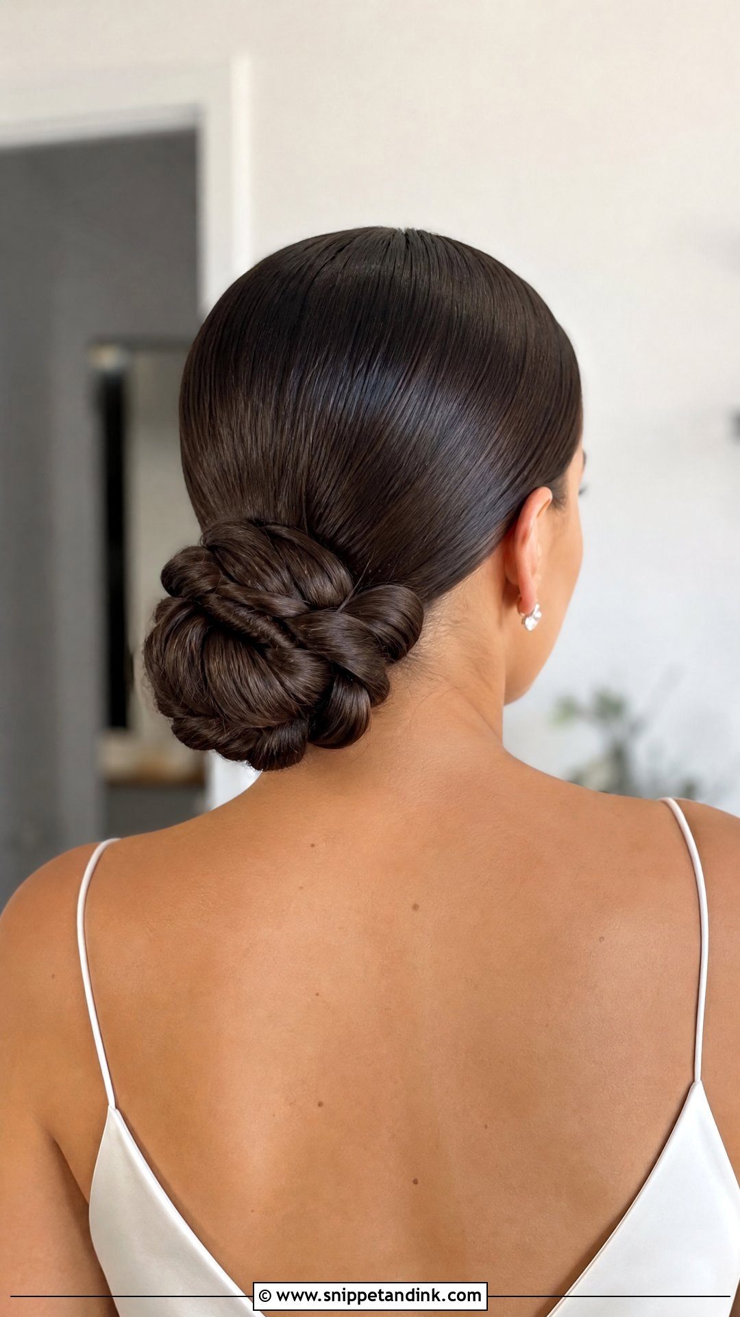 Sleek Braided Wedding Updo - Snippet and Ink - 20 Wedding Updo Hairstyles with Braid