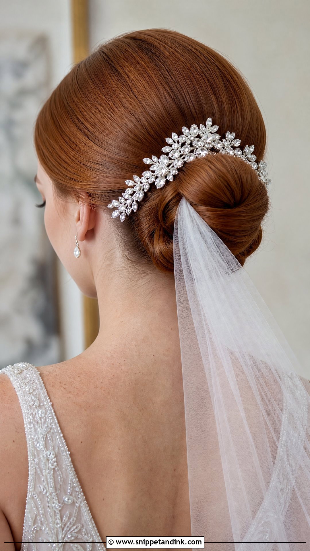 Sleek Bridal Chignon - Snippet and Ink - 20 Wedding Haircut Ideas