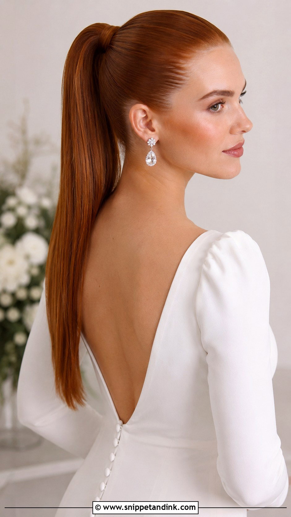 Sleek Bridal Ponytail - Snippet and Ink - 20 Wedding Hairstyles Videos