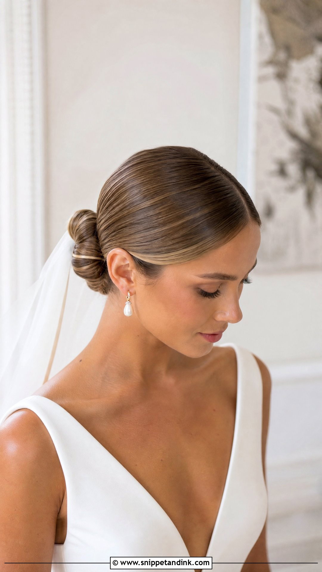 Sleek Bridal Updo - Snippet and Ink - 15 Elegant Bridal Updo Hairstyles