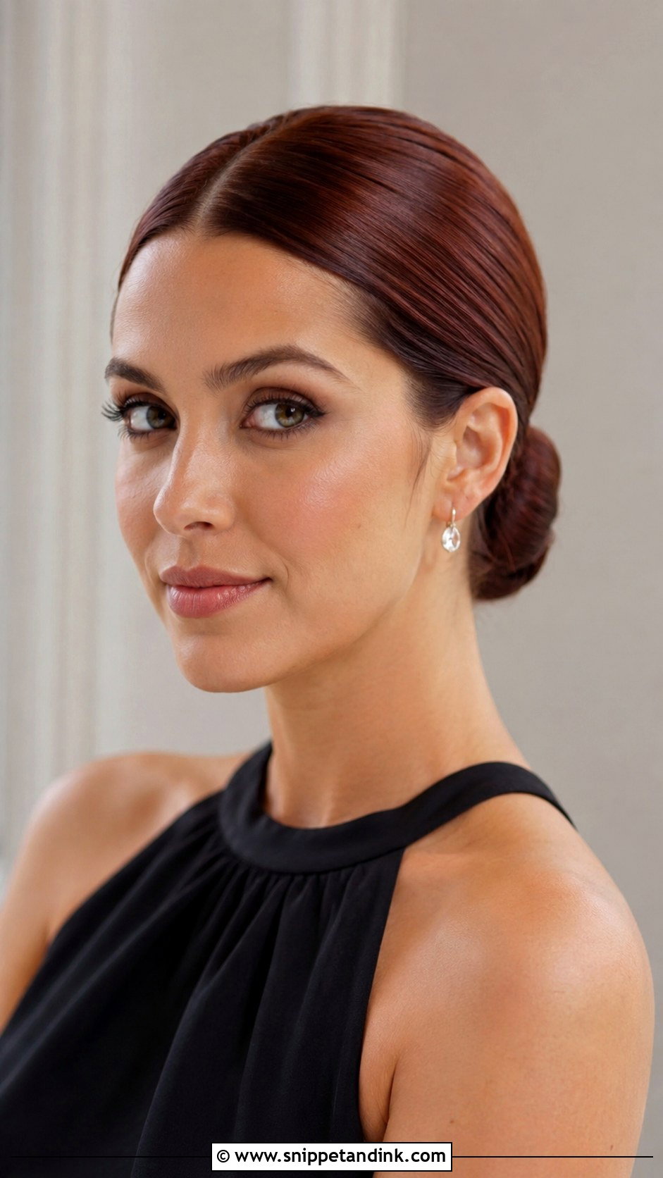 Sleek Bun Bridesmaid Updo - Snippet and Ink - 20 Simple Bridesmaid Hairstyles Updo