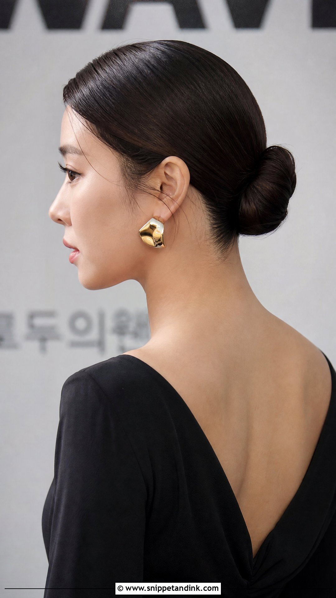 Sleek Bun For Fall Wedding Guest Hair - Snippet and Ink - 15 Fall Wedding Guest Hair Ideas