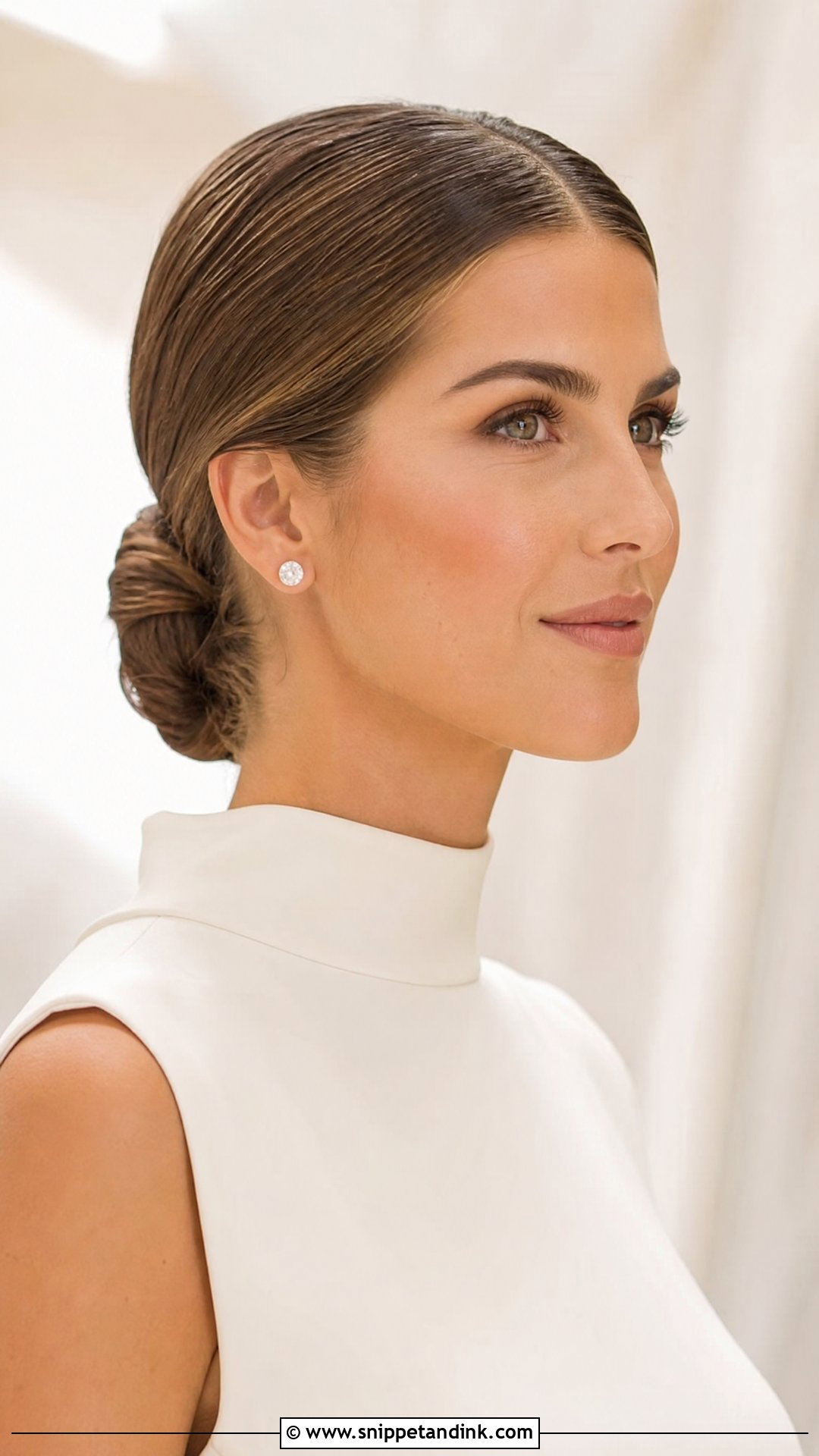 Sleek Bun Wedding Hair - Snippet and Ink - 15 Elegant Hair for Wedding Ideas