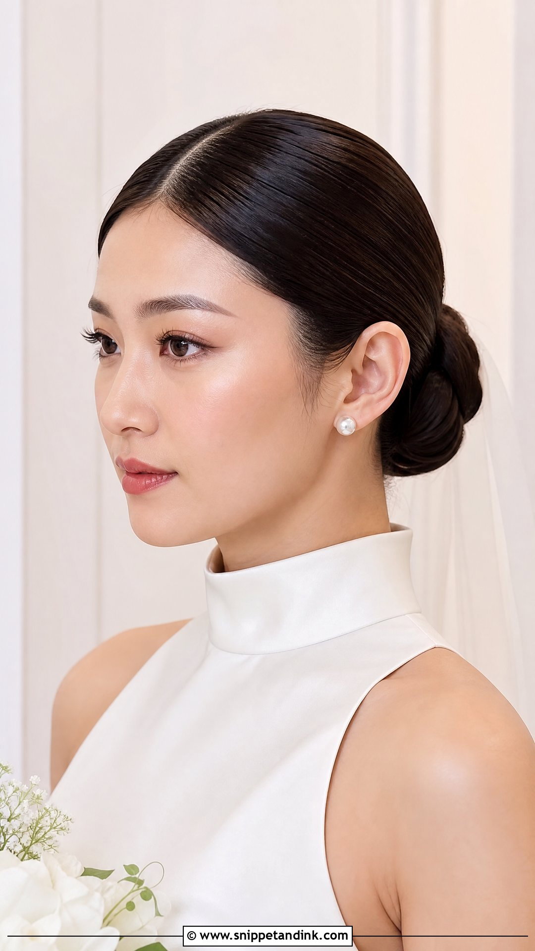 Sleek Bun Wedding Hair - Snippet and Ink - 15 Fun Wedding Hair Ideas