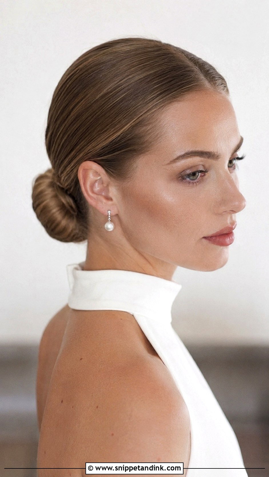 Sleek Bun Wedding Hair - Snippet and Ink - 20 Formal Wedding Hair Ideas