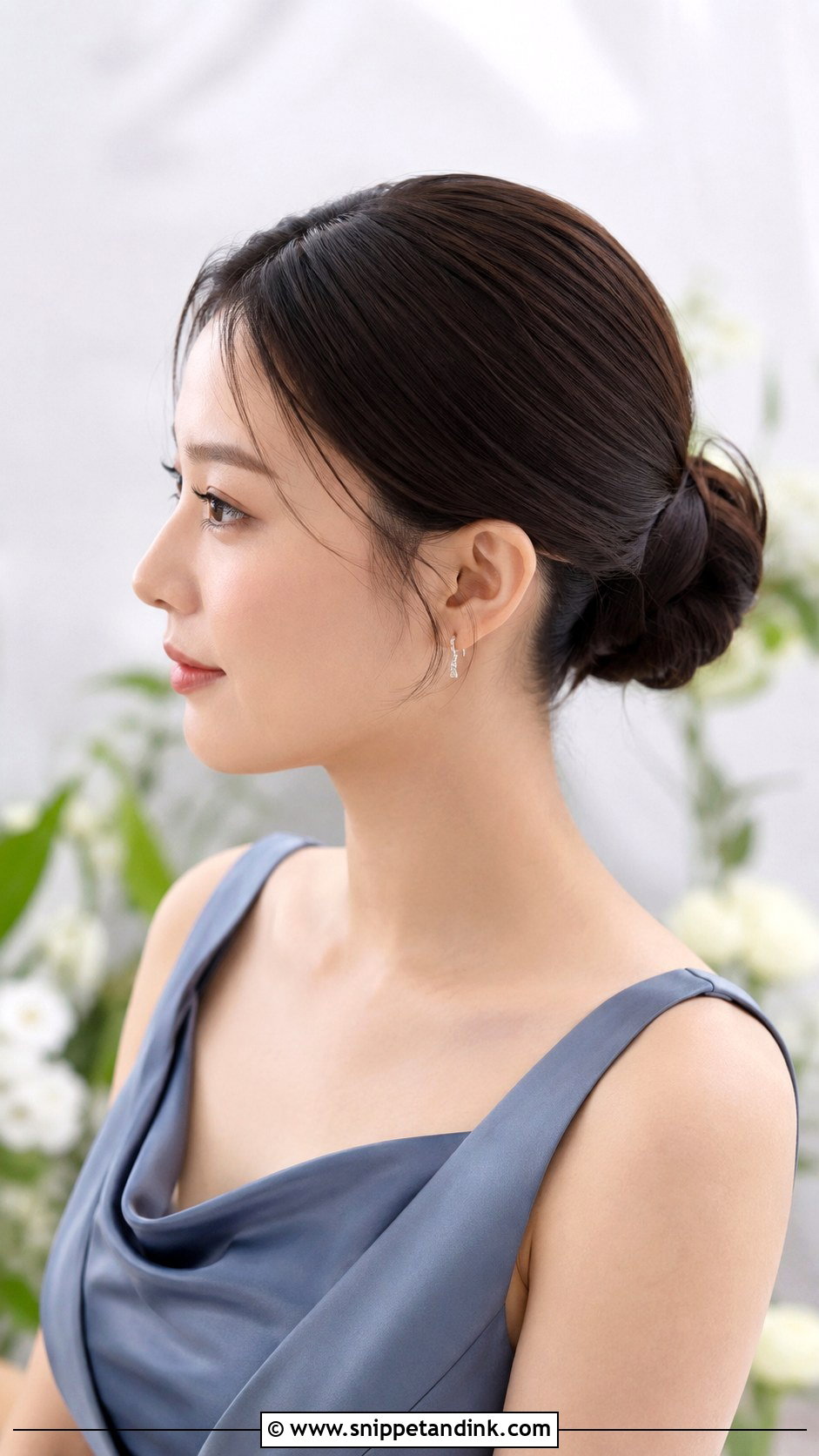 Sleek Bun Wedding Hairstyle - Snippet and Ink - 30 Wedding Hairstyles for Bridesmaids