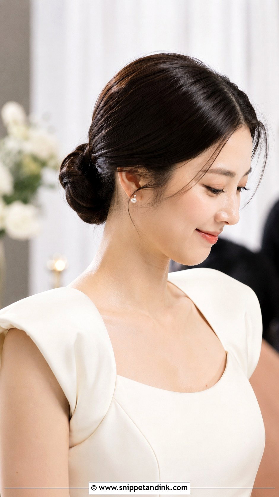 Sleek Bun Wedding Hairstyle - Snippet and Ink - 15 Hairstyles for Women in Wedding