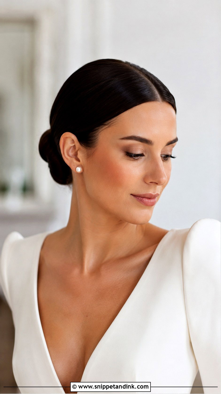 Sleek Bun Wedding Hairstyle - Snippet and Ink - 15 Ideas for Hairstyles for Wedding