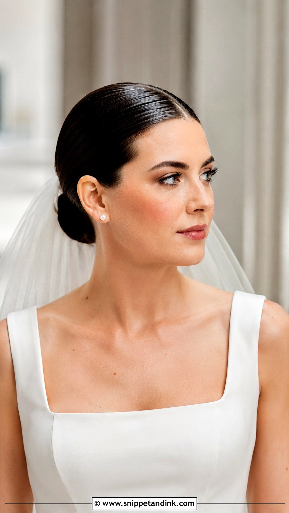 Sleek Bun Wedding Hairstyle - Snippet and Ink - 15 Unique Hairstyles for Wedding