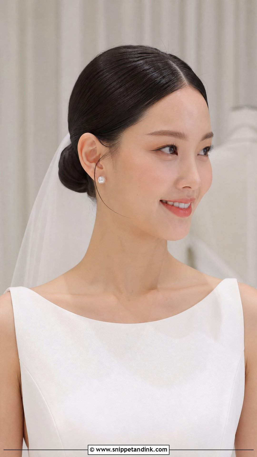 Sleek Bun Wedding Hairstyle For Bride - Snippet and Ink - 15 Best Wedding Hairstyles the Bride