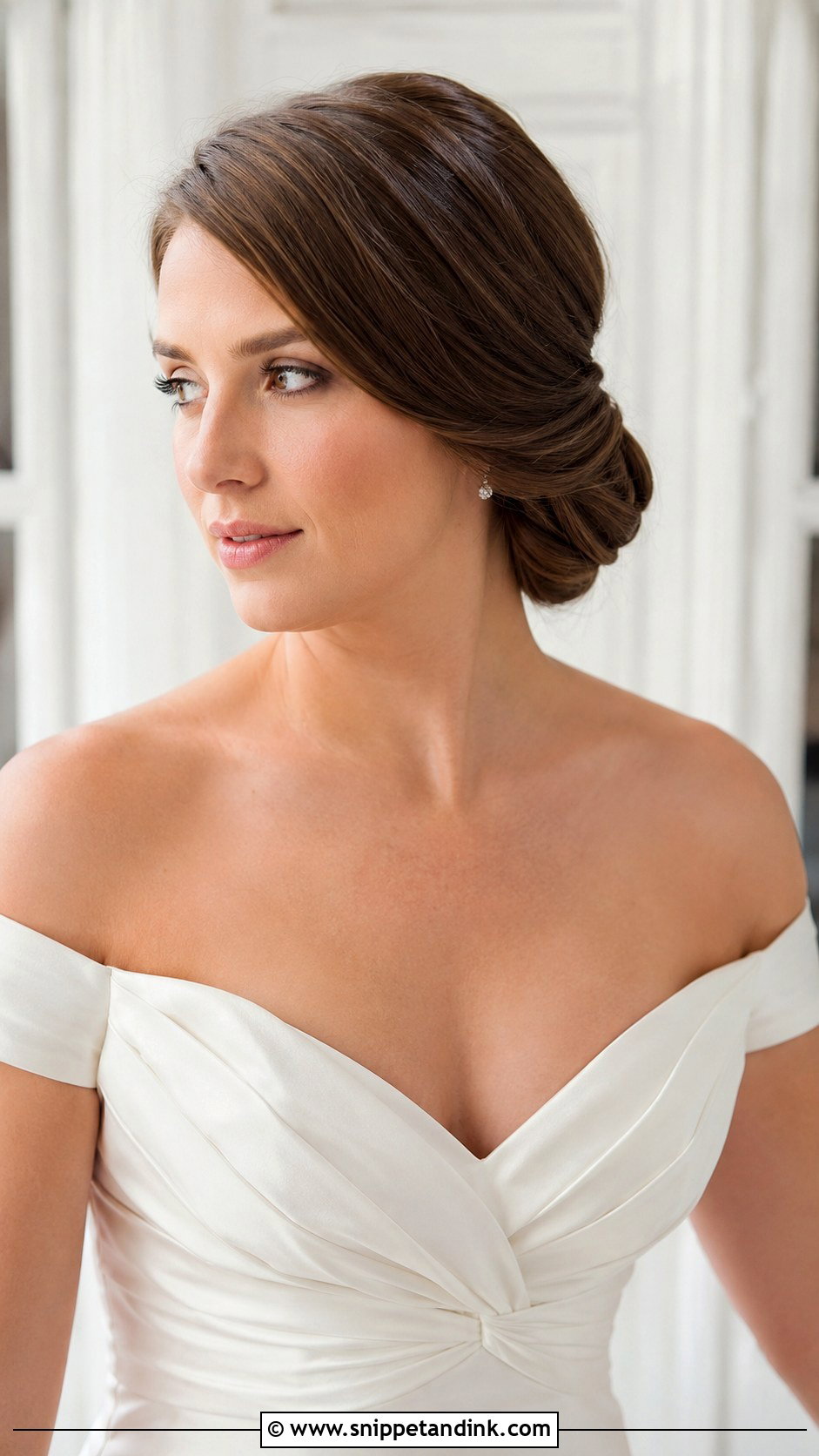 Sleek Bun With Soft Side Part - Snippet and Ink - 20 Sofia Richie Wedding Hair Ideas