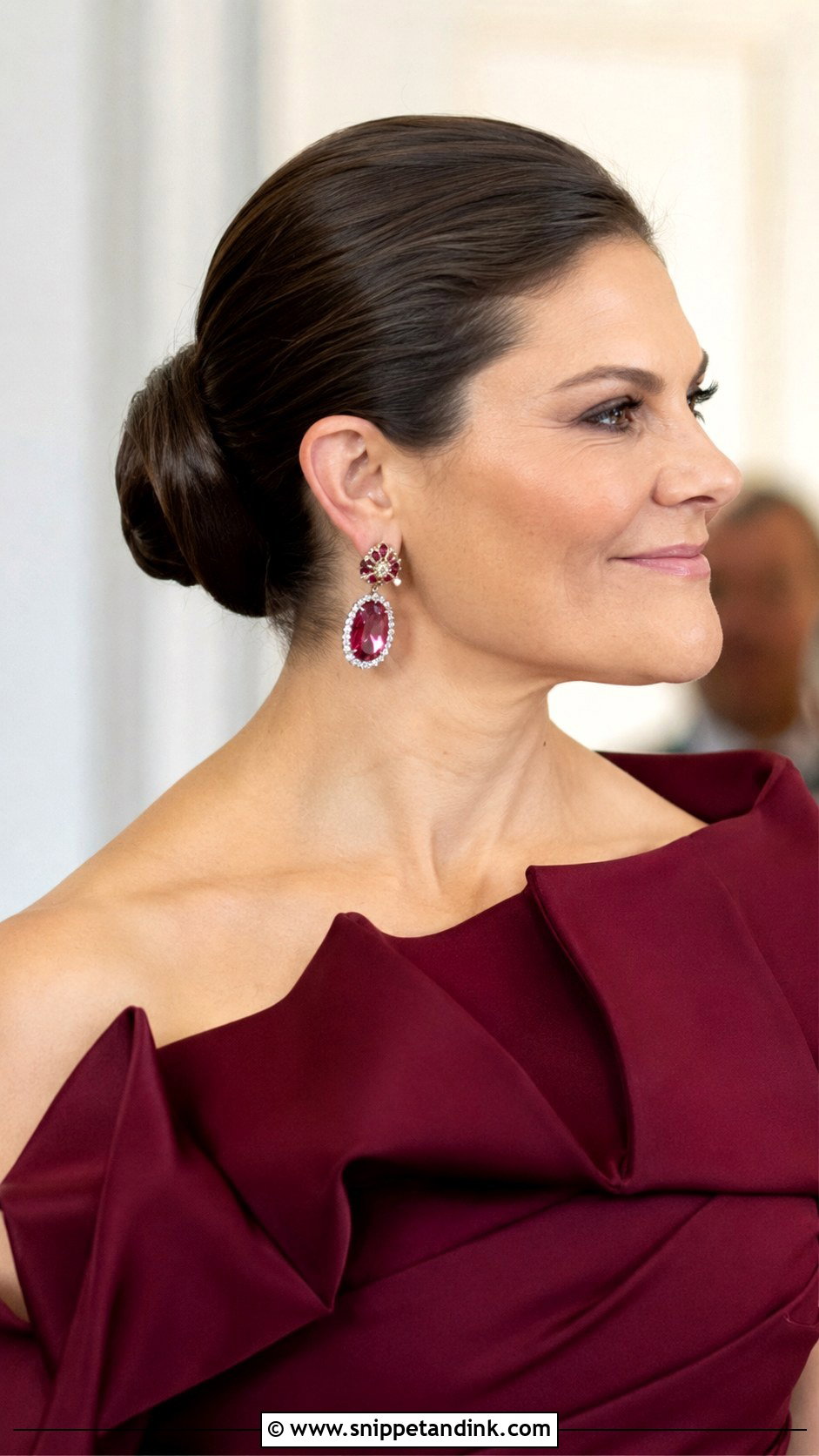 Sleek Bun for Mother of the Bride - Snippet and Ink - 30 Mother of Bride Hairstyles