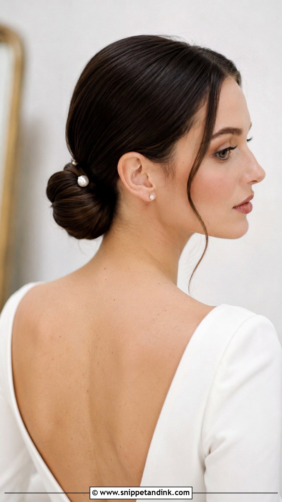 Sleek Chignon Bridal Style - Snippet and Ink - 25 Hair Looks for Wedding