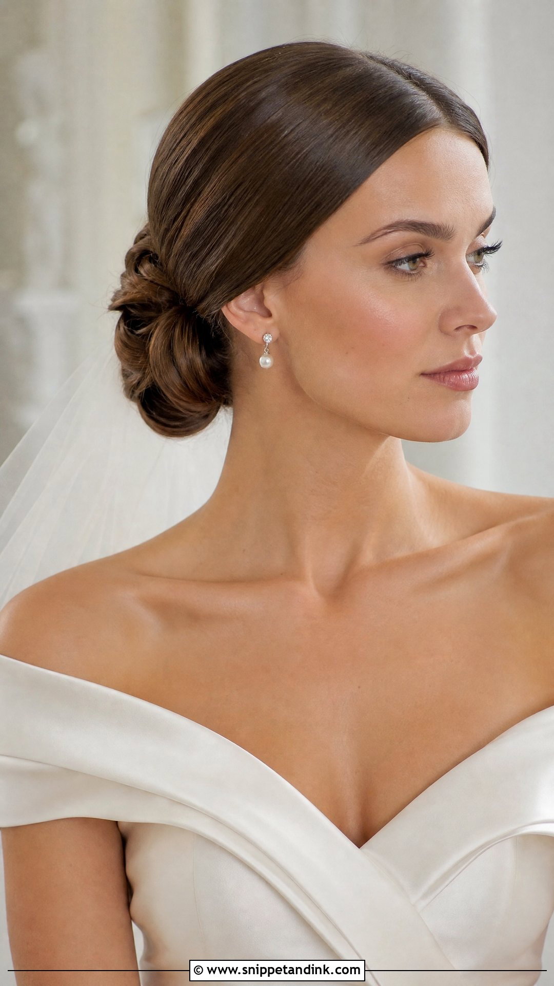 Sleek Chignon Wedding Hair - Snippet and Ink - 20 Ariana Grande Wedding Hair Ideas