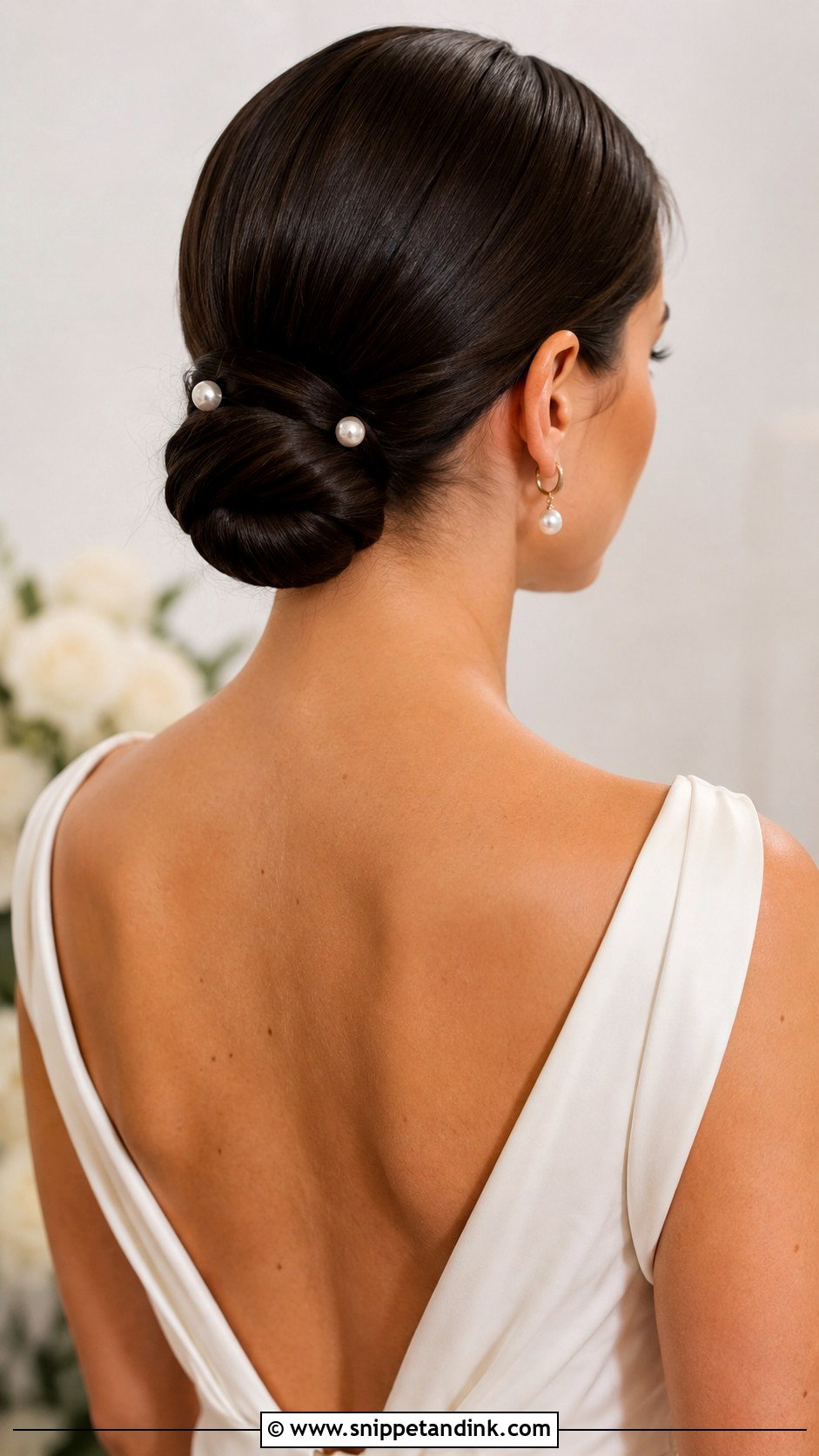 Sleek Chignon Wedding Hairstyle - Snippet and Ink - 30 Bride Wedding Hairstyles