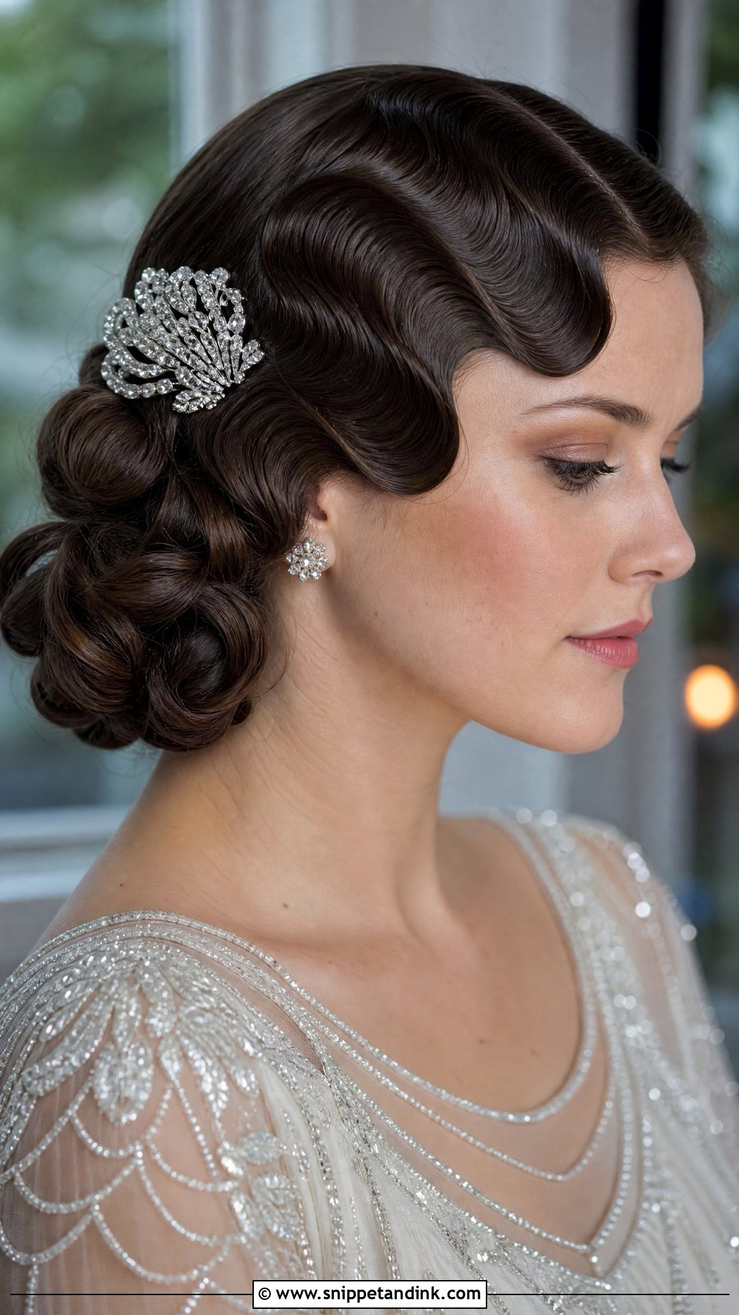 Sleek Finger Waves - Snippet and Ink - 20 Bridal Glam Waves