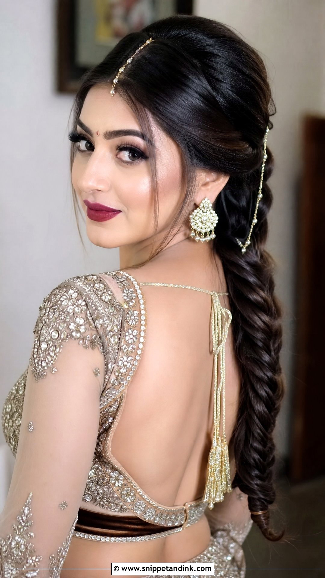 Sleek Fishtail Braid - Snippet and Ink - 20 Fishtail Braid Hairstyles Indian Wedding
