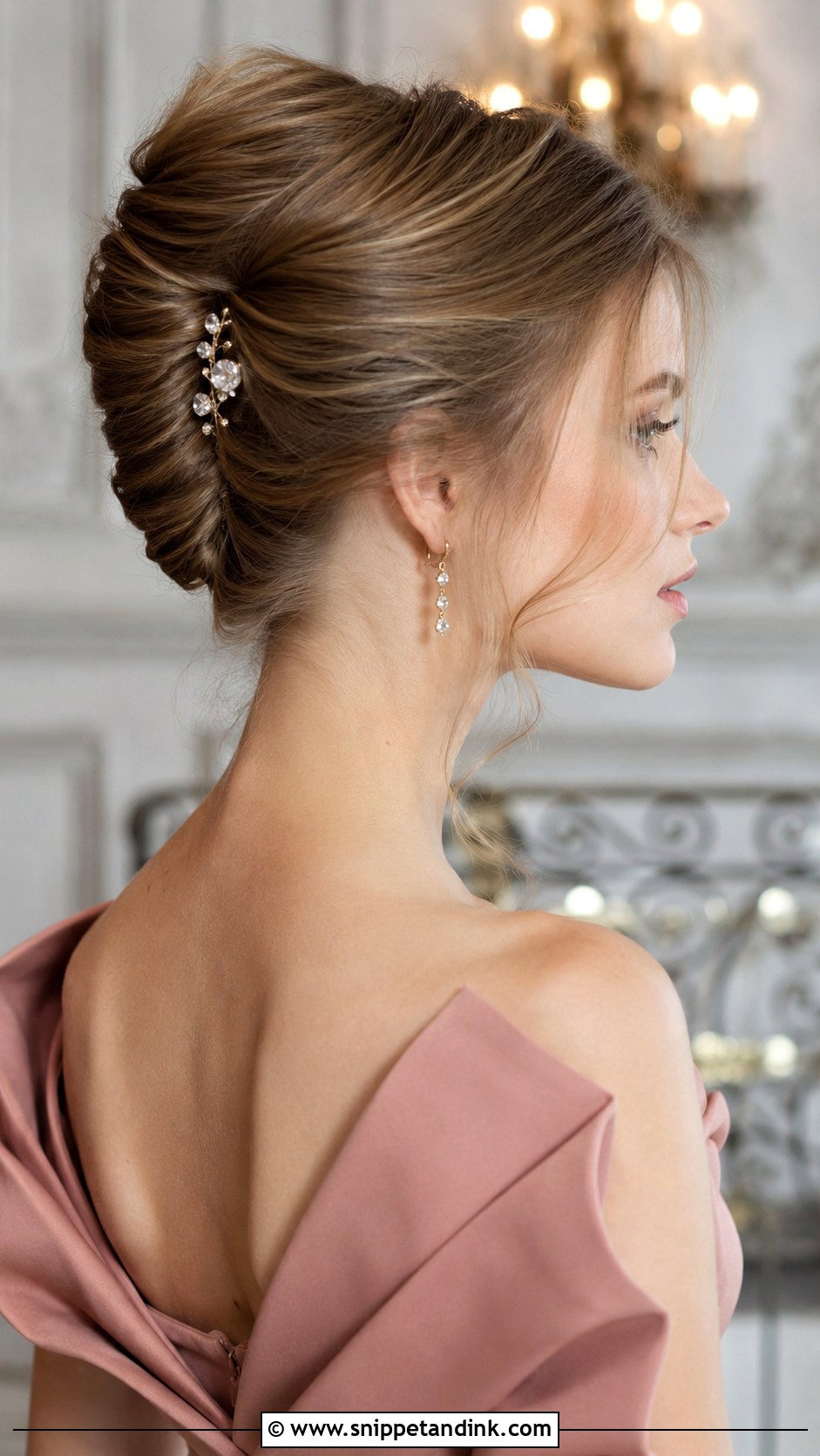 Sleek French Twist - Snippet and Ink - 30 Mom of Bride Hairstyles