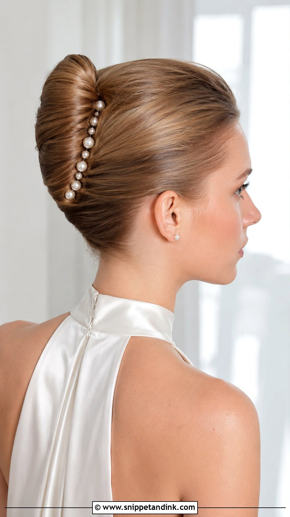 Sleek French Twist Bridal Hairstyle - Snippet and Ink - 15 Sleek Bridal Hairstyles