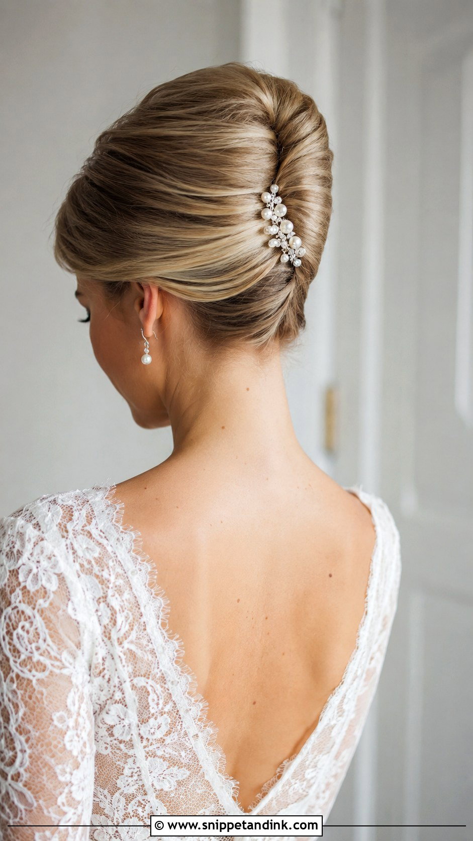 Sleek French Twist Wedding Hair - Snippet and Ink - 15 Slick Wedding Hairstyles