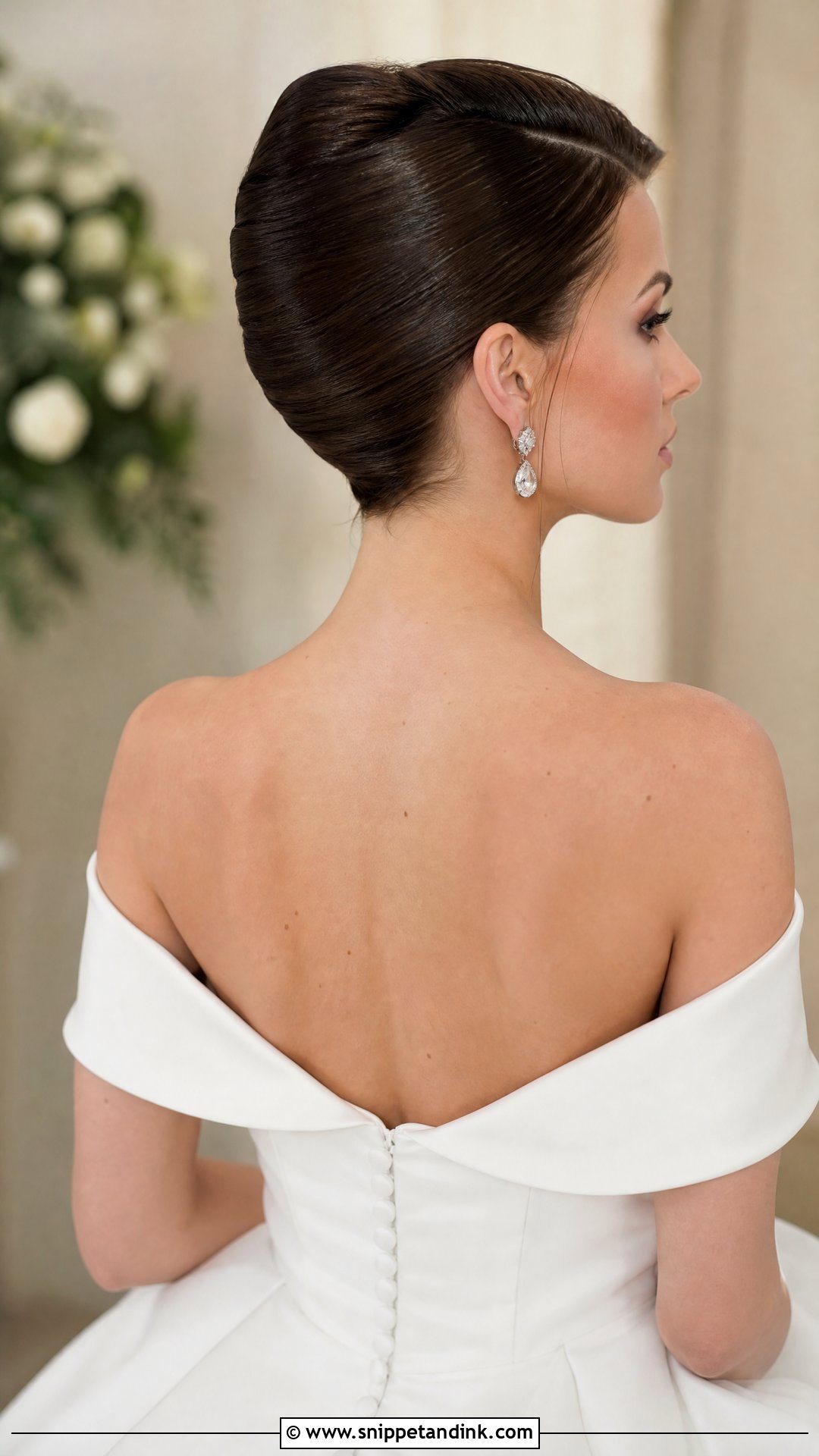 Sleek French Twist - Snippet and Ink - 20 Classic Bride Hairstyles