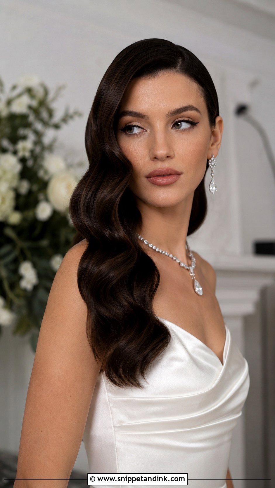 Sleek Glam Waves for Bride - Snippet and Ink - 25 Wedding Hair Waves