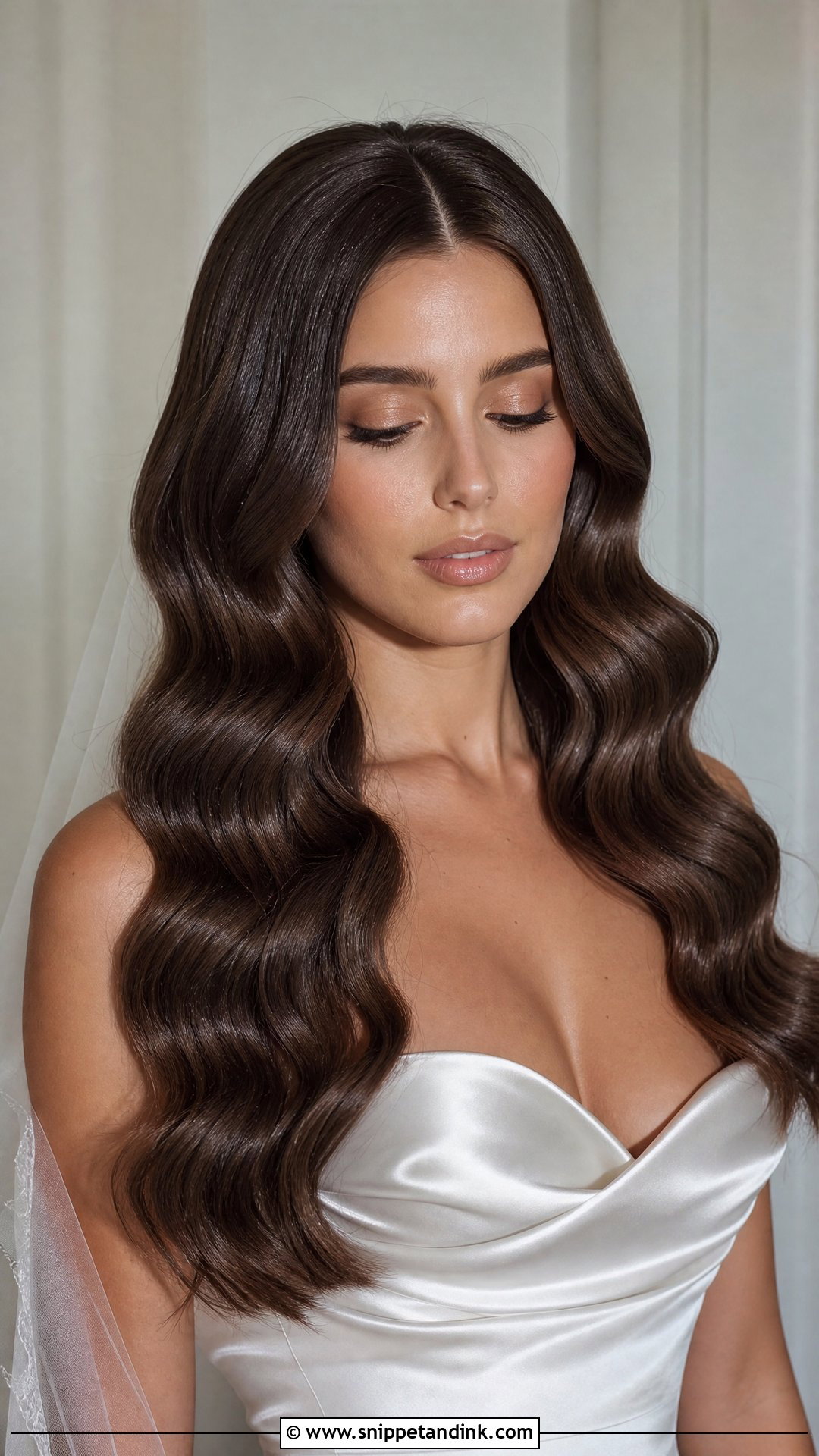Sleek Glam Waves - Snippet and Ink - 30 Glam Waves Wedding Hair