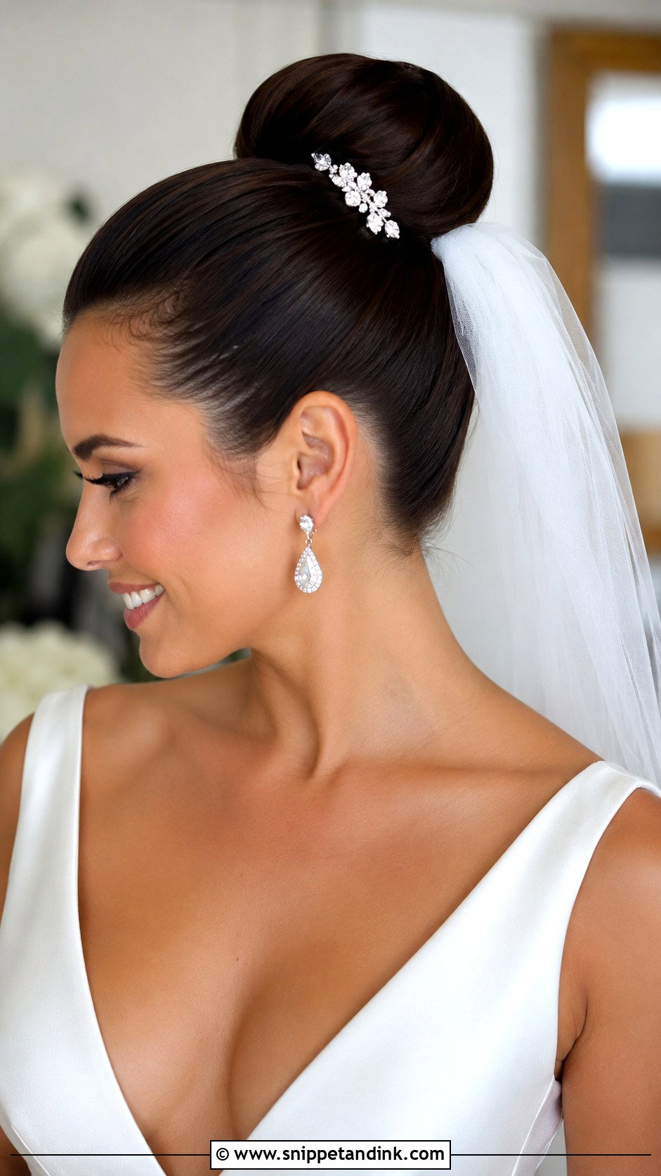 Sleek High Ballet Bun - Snippet and Ink - 20 Hairstyles for Weddings the Bride