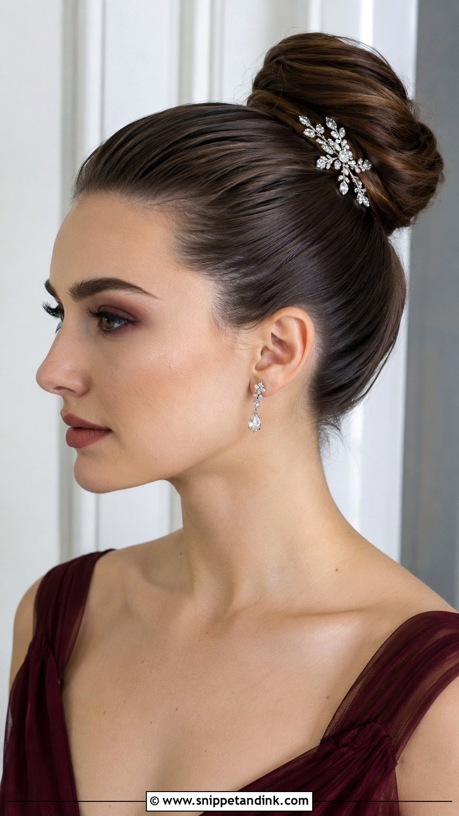 Sleek High Bun - Snippet and Ink - 20 Wedding Hairstyles for Mother of Bride