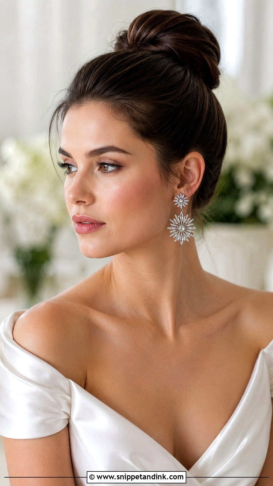Sleek High Bun Updo - Snippet and Ink - 30 Brautfrisur Hochgesteckt Ideas