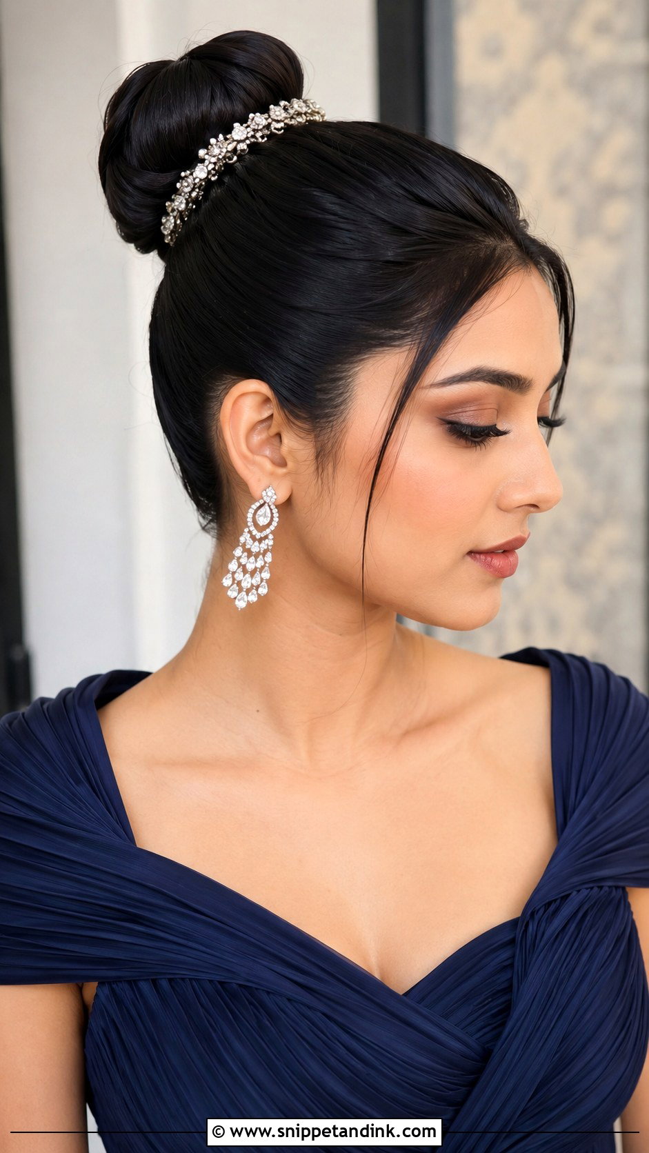 Sleek High Bun for Marriage Function - Snippet and Ink - 25 Hair Styles for Marriage Function