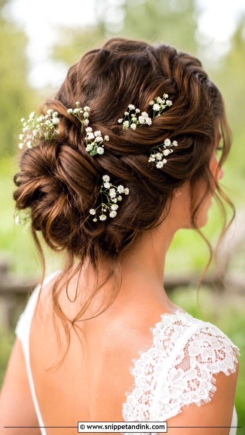 Sleek High Updo With Center Part - Snippet and Ink - 25 Brunette Wedding Updo Ideas