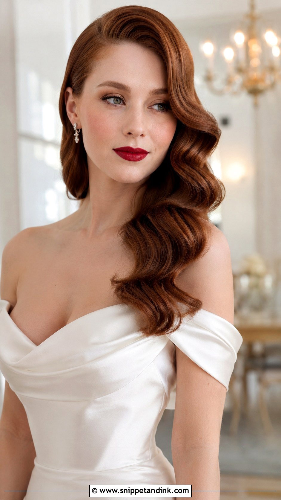 Sleek Hollywood Waves - Snippet and Ink - 20 Sleek Wedding Hairstyles