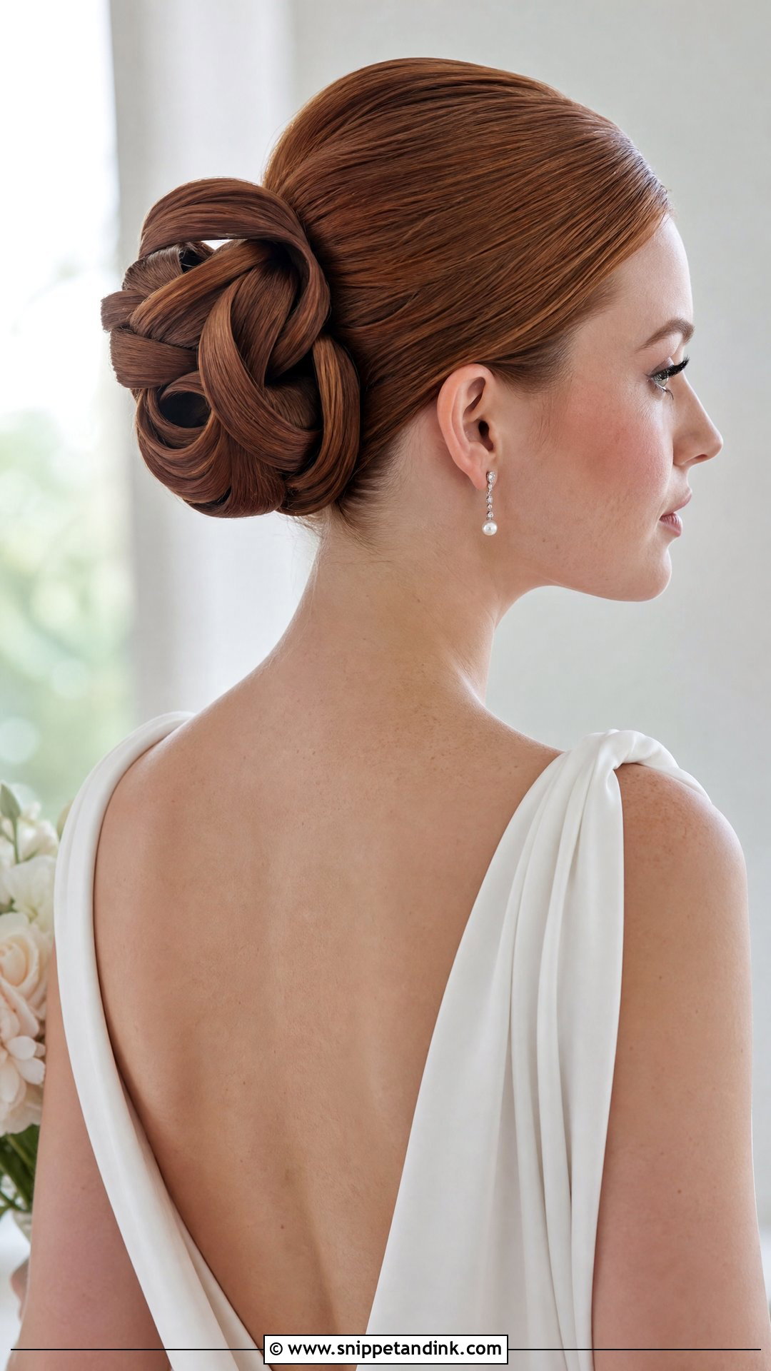 Sleek Knotted Updo - Snippet and Ink - 20 Sleek Wedding Updo Ideas