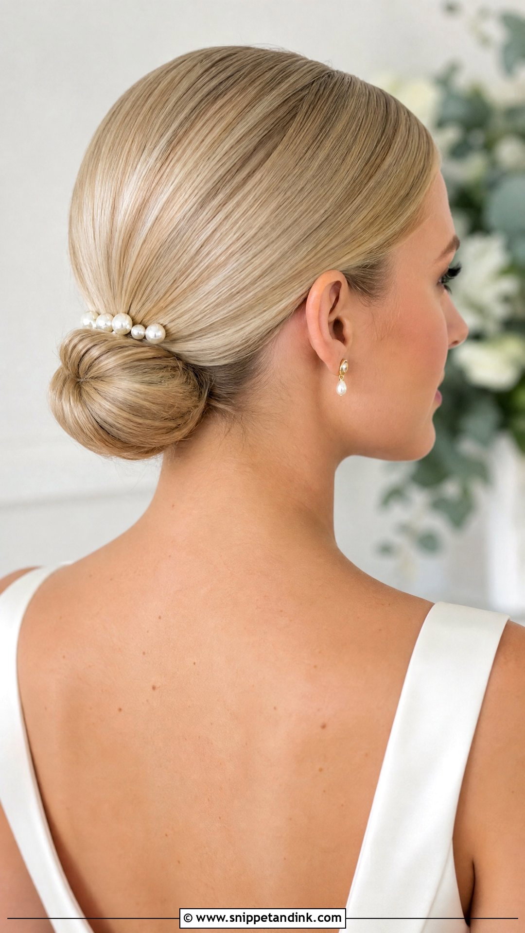 Sleek Low Bridal Bun - Snippet and Ink - 15 2025 Bridal Hairstyles