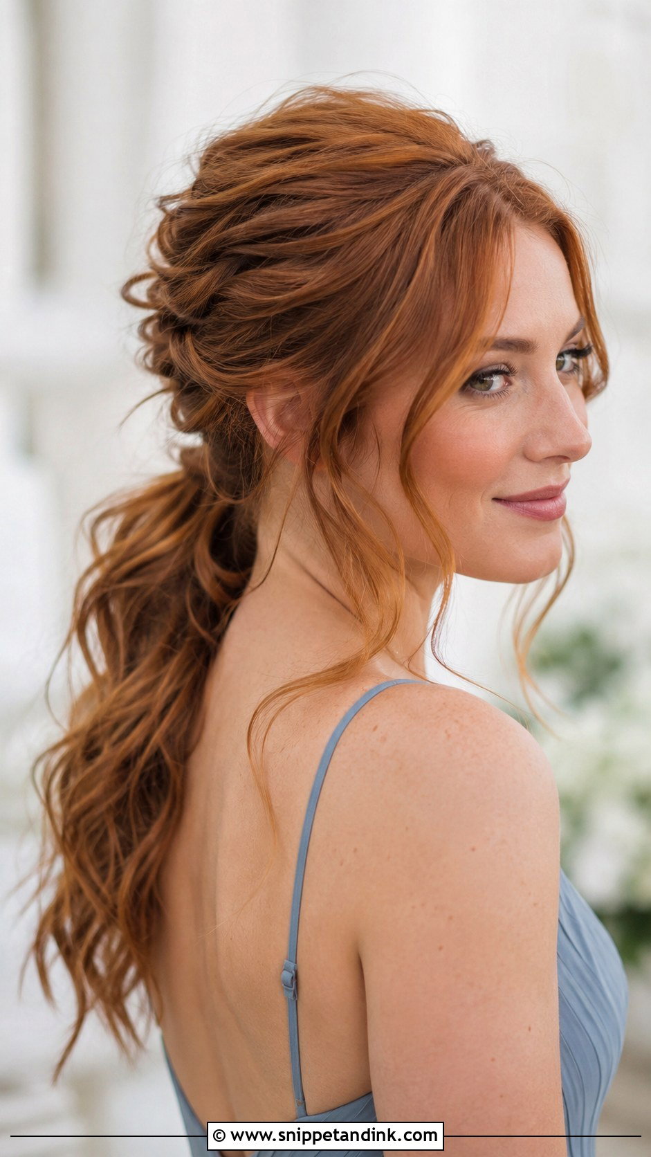 Sleek Low Bridesmaid Ponytail - Snippet and Ink - 30 Bridesmaid Hair Ponytail Ideas