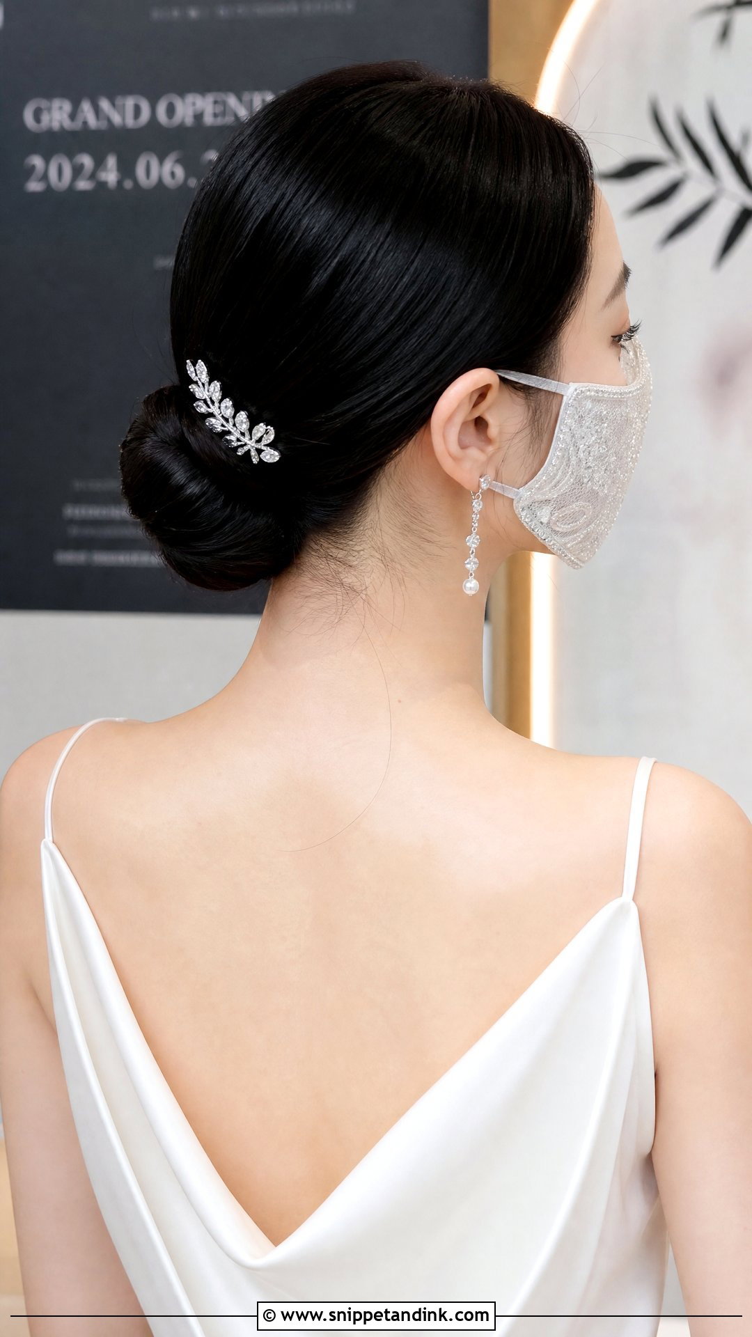 Sleek Low Bun - Snippet and Ink - 20 Hairstyles for Masquerade Ball