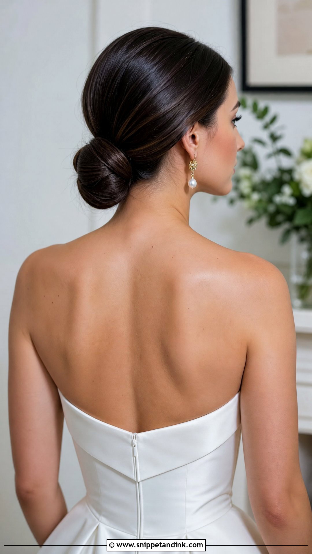Sleek Low Bun - Snippet and Ink - 20 Wedding Haircut Ideas