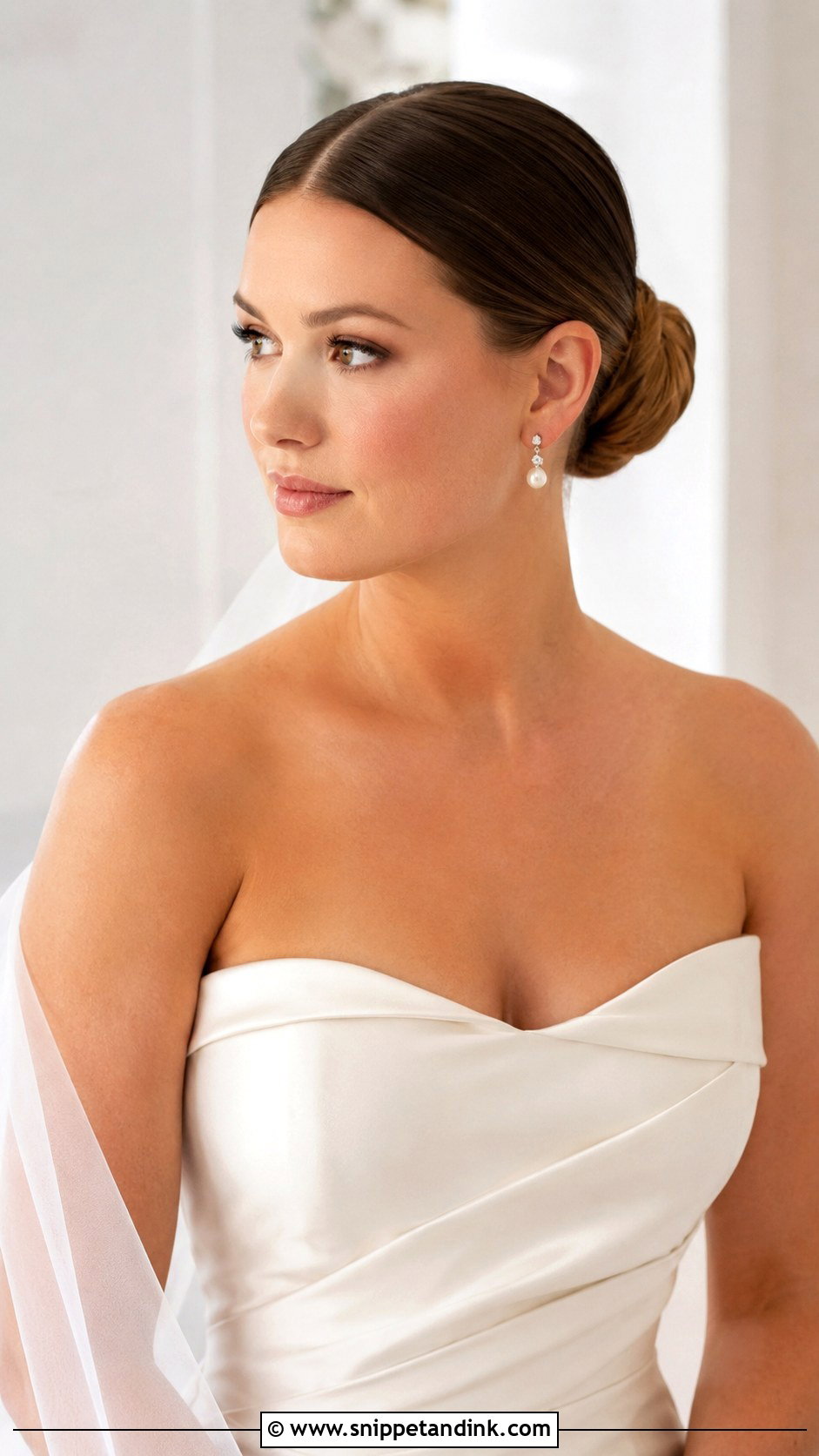 Sleek Low Bun - Snippet and Ink - 20 Wedding Hairstyles for Women