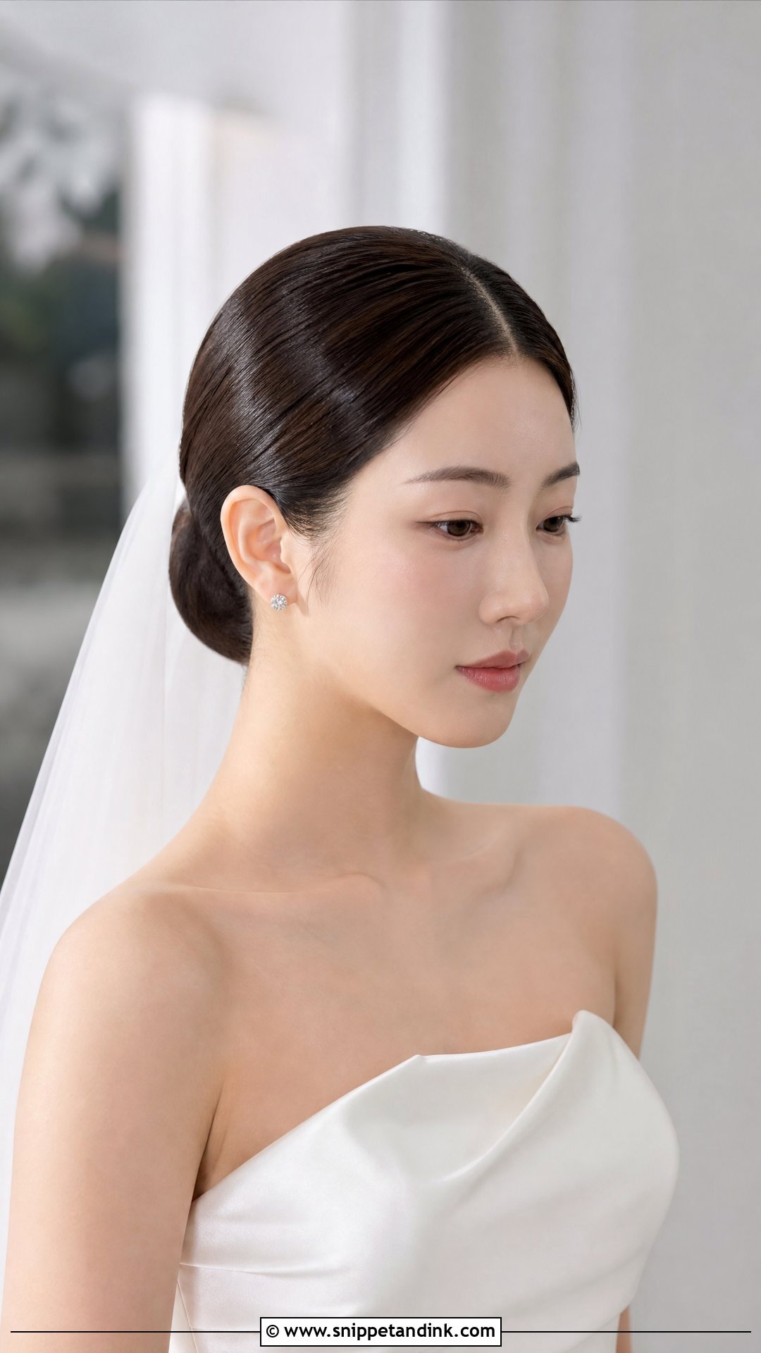 Sleek Low Bun - Snippet and Ink - 20 Wedding Hairstyles Shoulder Length Hair