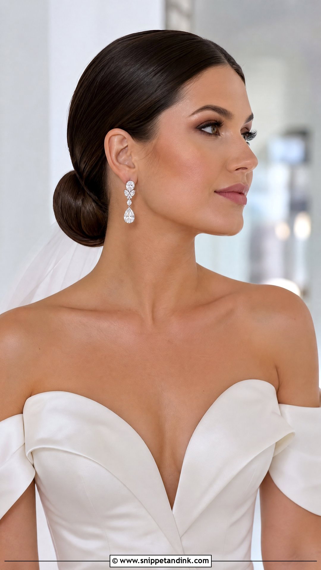 Sleek Low Bun - Snippet and Ink - 25 Brides Hair