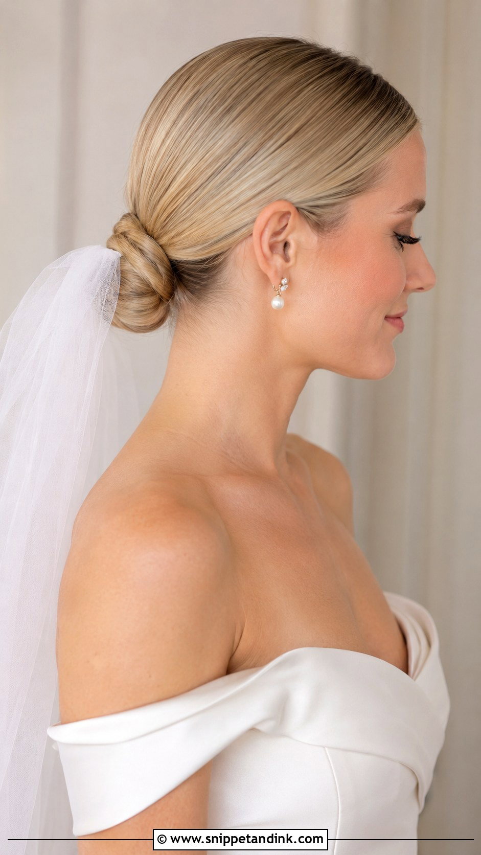 Sleek Low Bun For Straight Hair - Snippet and Ink - 15 Straight Hairstyles for Bride