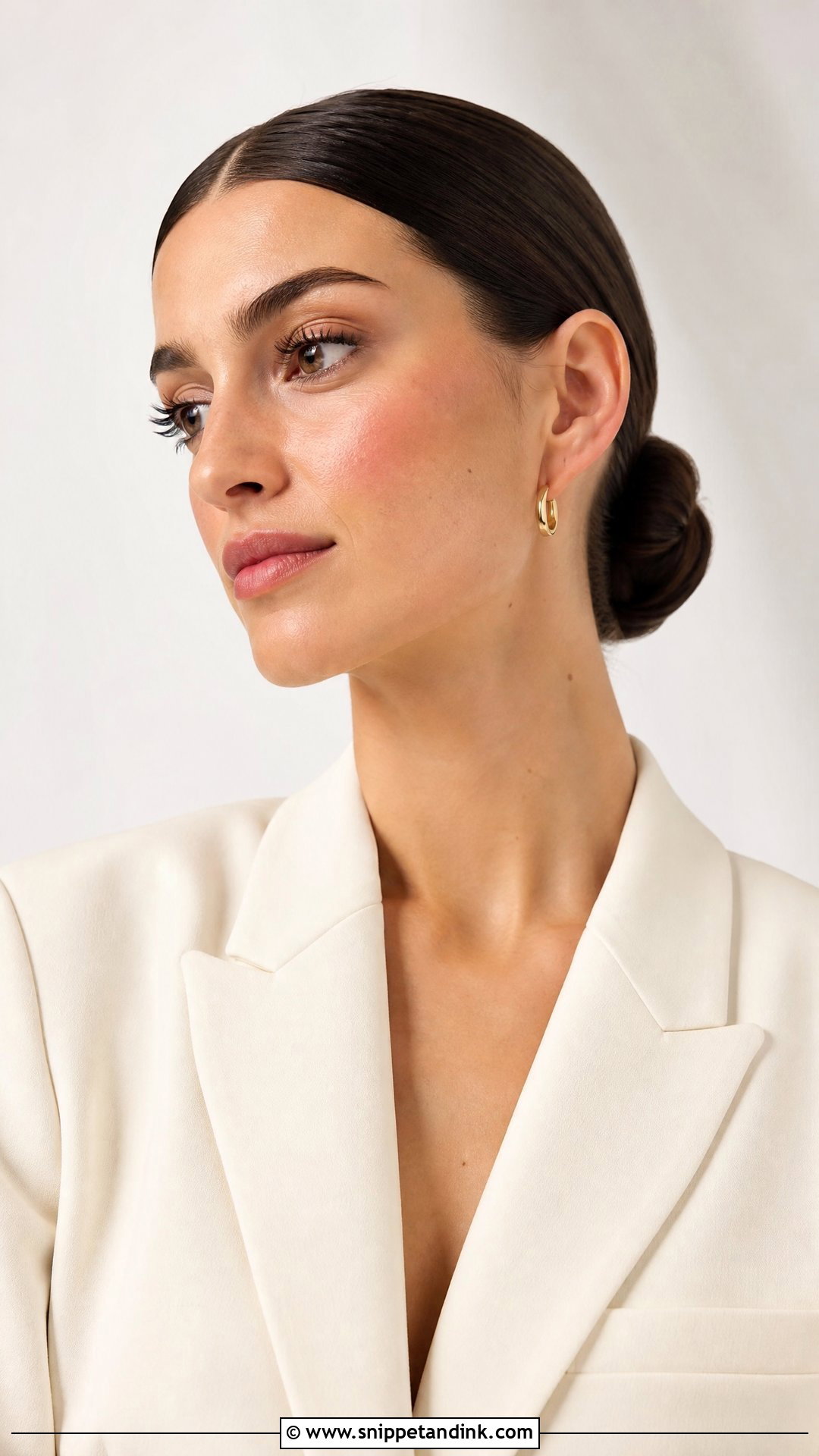 Sleek Low Bun Hairstyle - Snippet and Ink - 20 Non Bridal Hairstyles