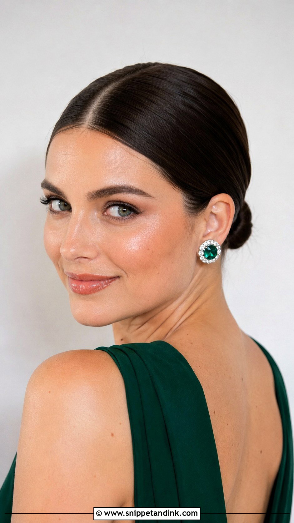 Sleek Low Bun Updo For Short Hair - Snippet and Ink - 15 Wedding Guest Updos for Short Hair
