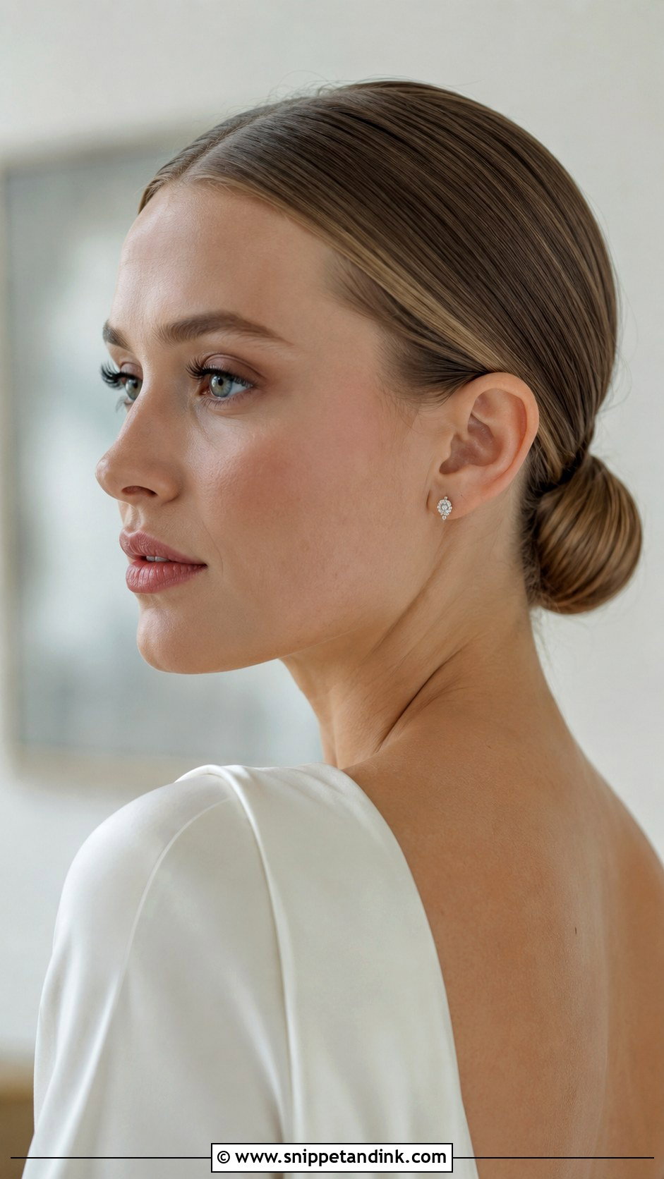 Sleek Low Bun Wedding Hair - Snippet and Ink - 15 Hair Dos for Wedding Ideas