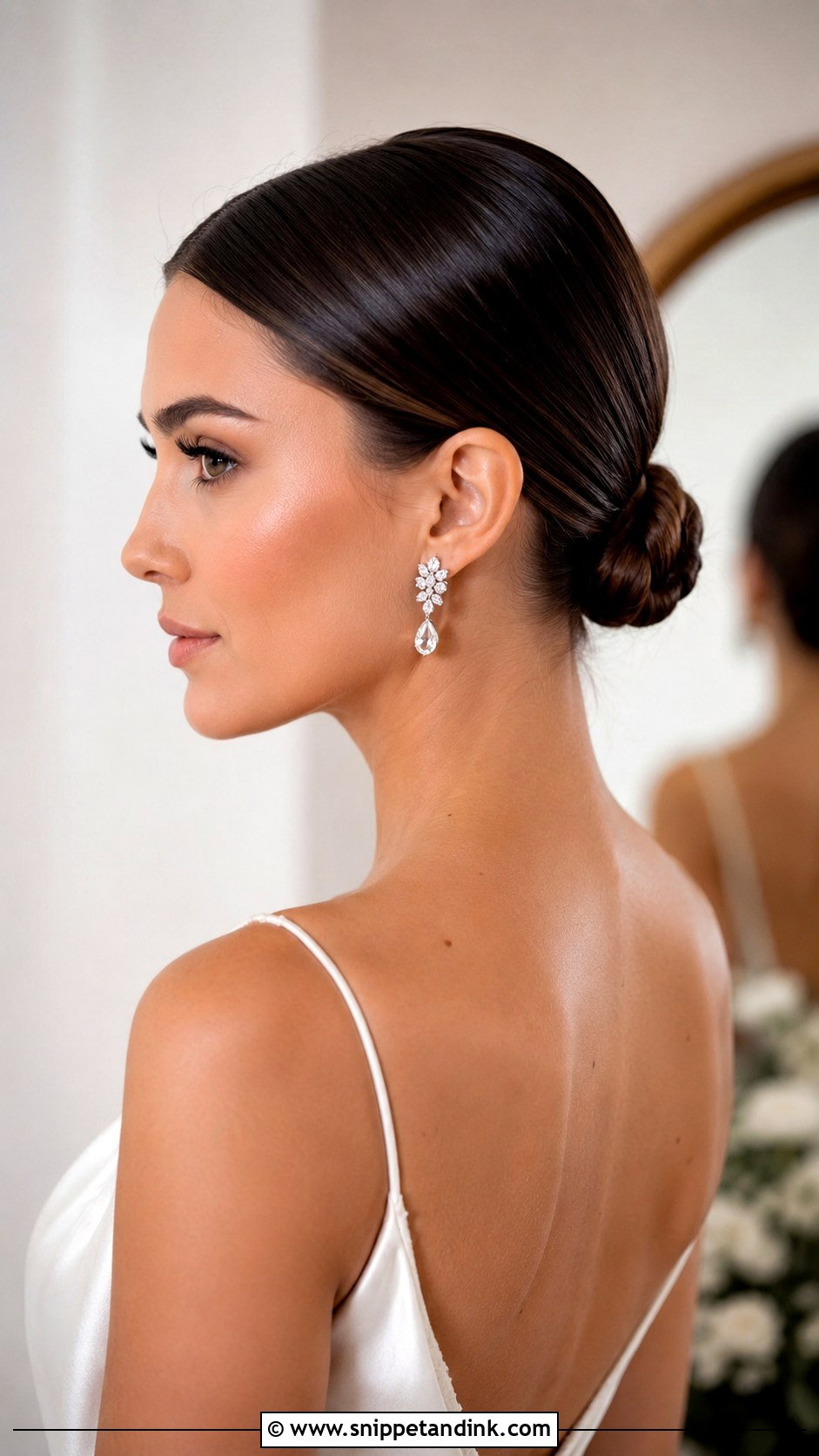 Sleek Low Bun for Brides - Snippet and Ink - 20 Hair Styles for Brides