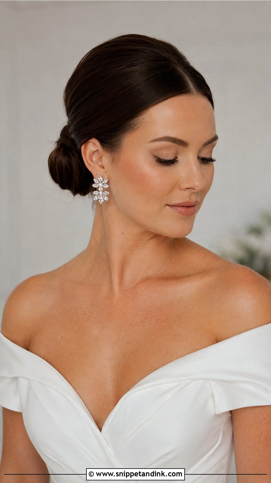 Sleek Low Bun for Fine Hair - Snippet and Ink - 20 Wedding Hair for Fine Hair Ideas