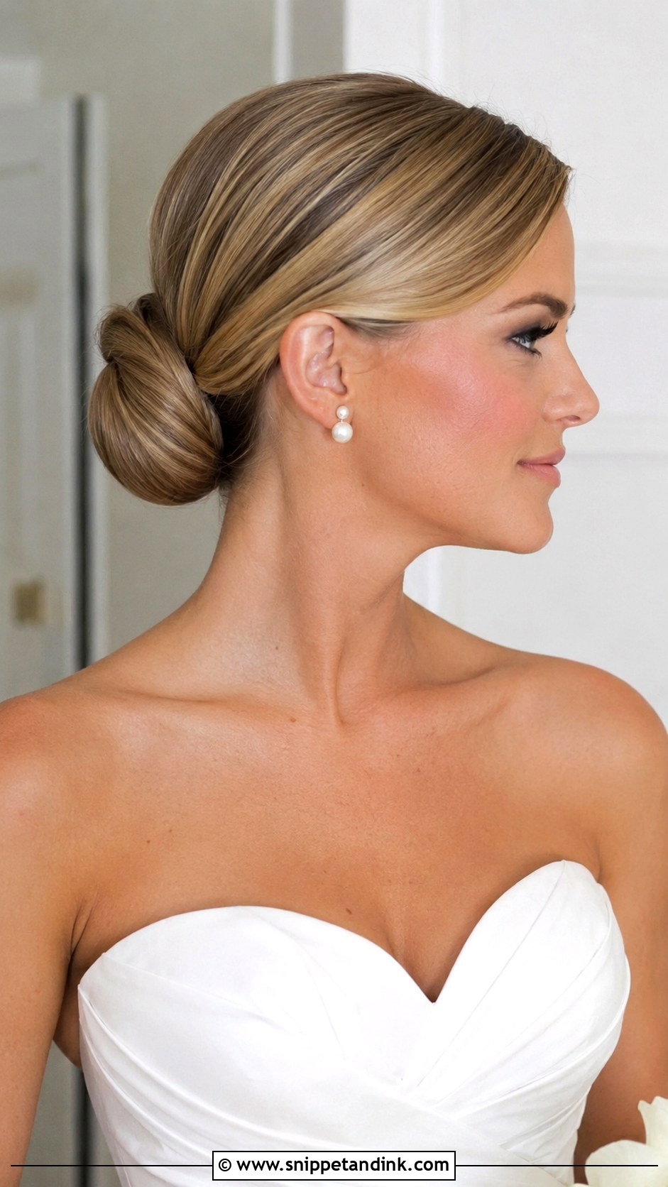 Sleek Low Bun for Wedding - Snippet and Ink - 20 Hairstyles Ideas for Wedding