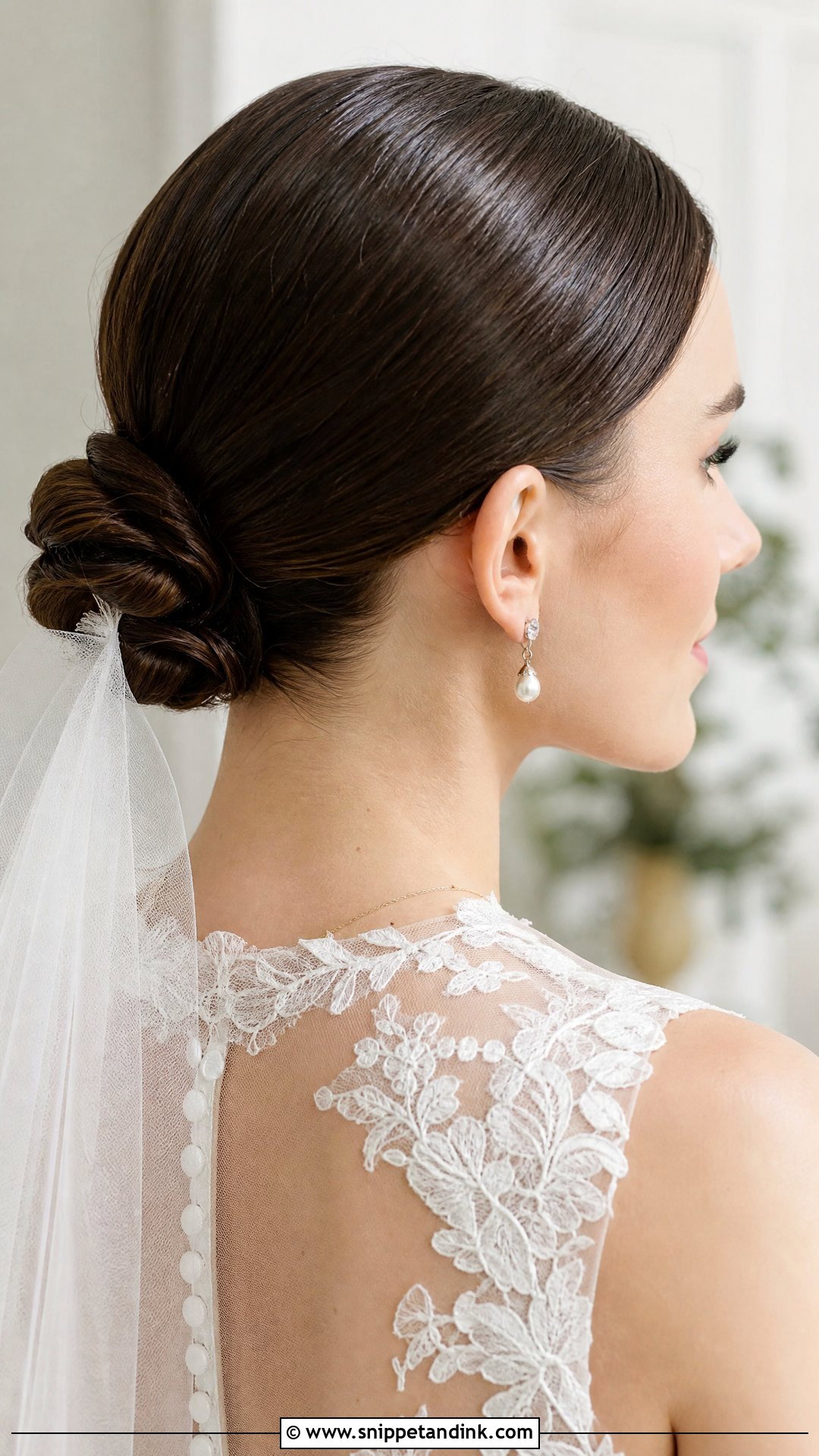 Sleek Low Bun for Wedding - Snippet and Ink - 25 Buns Hairstyles for Wedding